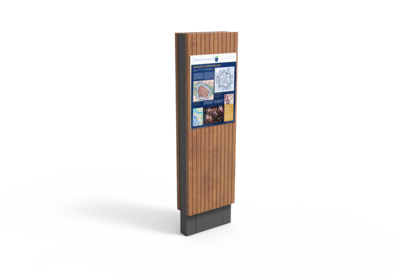 Productrender Grijsen Informatiezuilen Houten zuil 3
