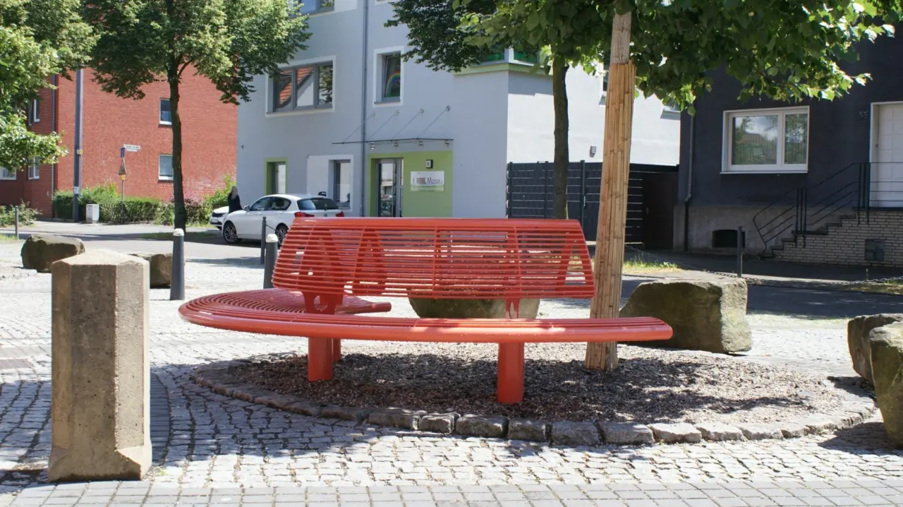 Parkbank Sondermodell Serie Wenters Grijsen 4 Park- und Stadtmobiliar