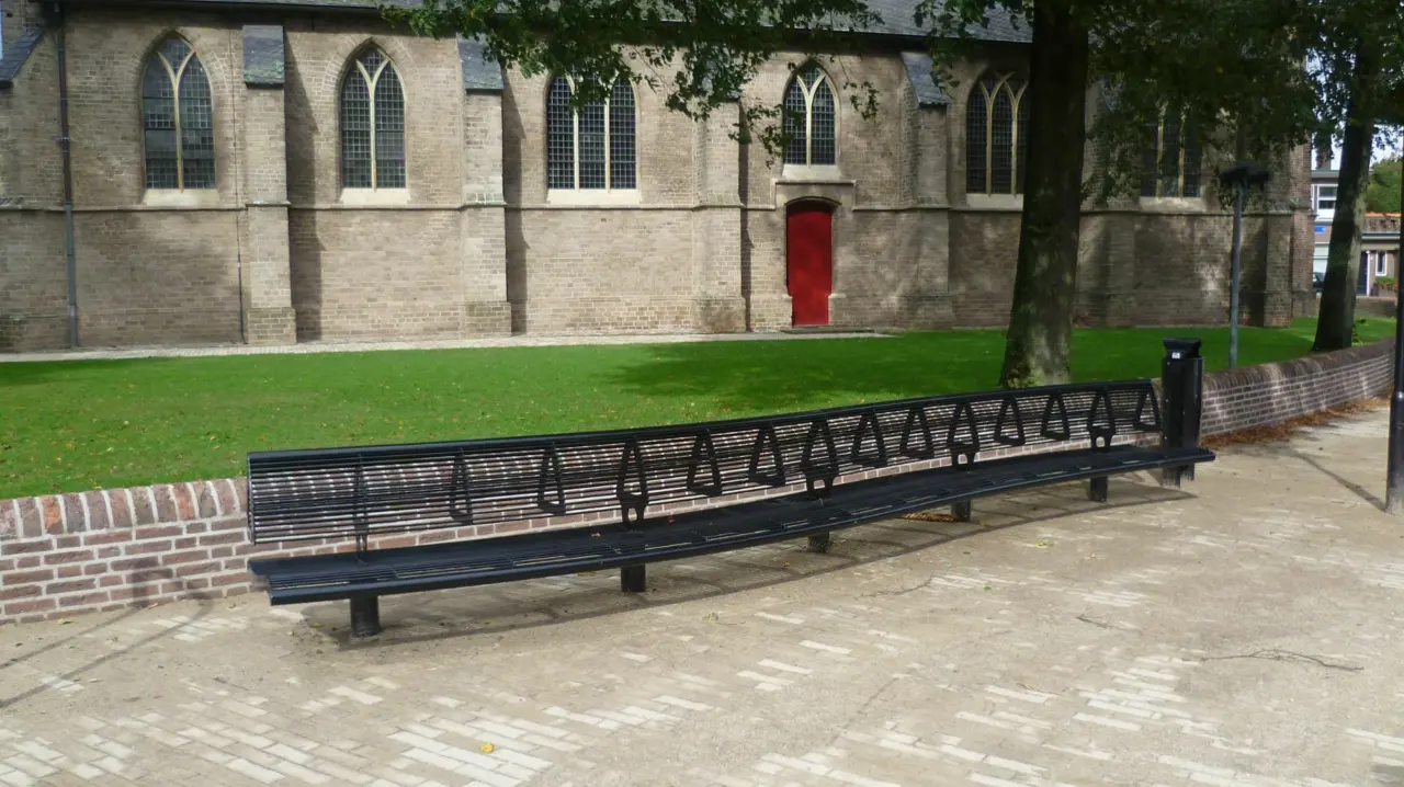 Parkbank Maßanfertigung Serie Wenters Grijsen 10 Park- und Stadtmobiliar