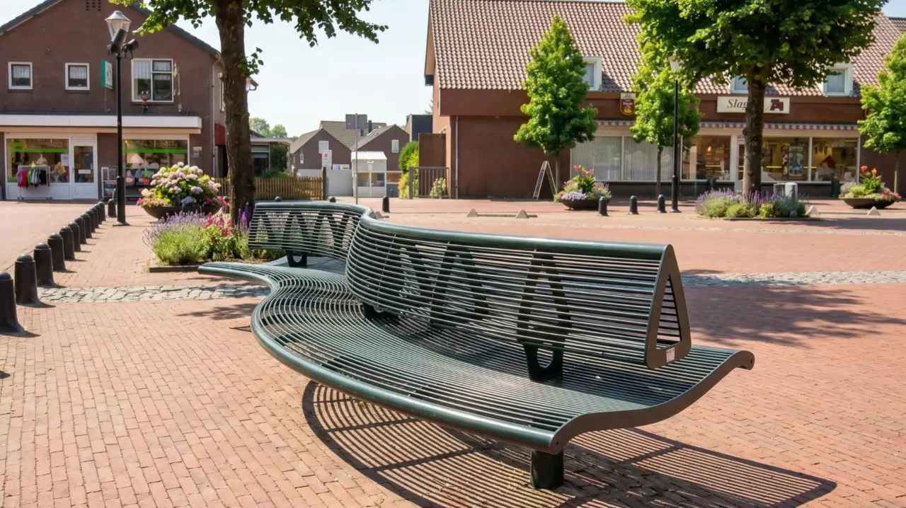 Parkbank Maßanfertigung Serie Wenters Grijsen 12 Park- und Stadtmobiliar