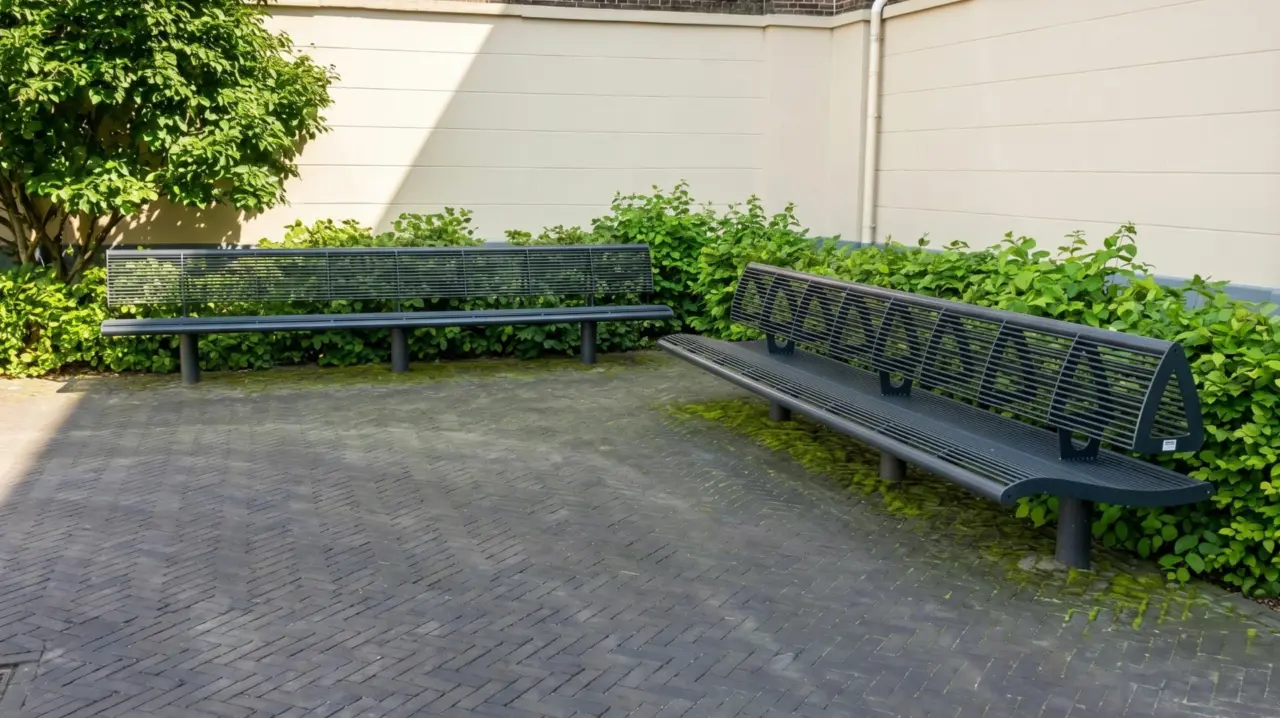Parkbank Sondermodell Serie Wenters Grijsen 15 Park- und Stadtmobiliar
