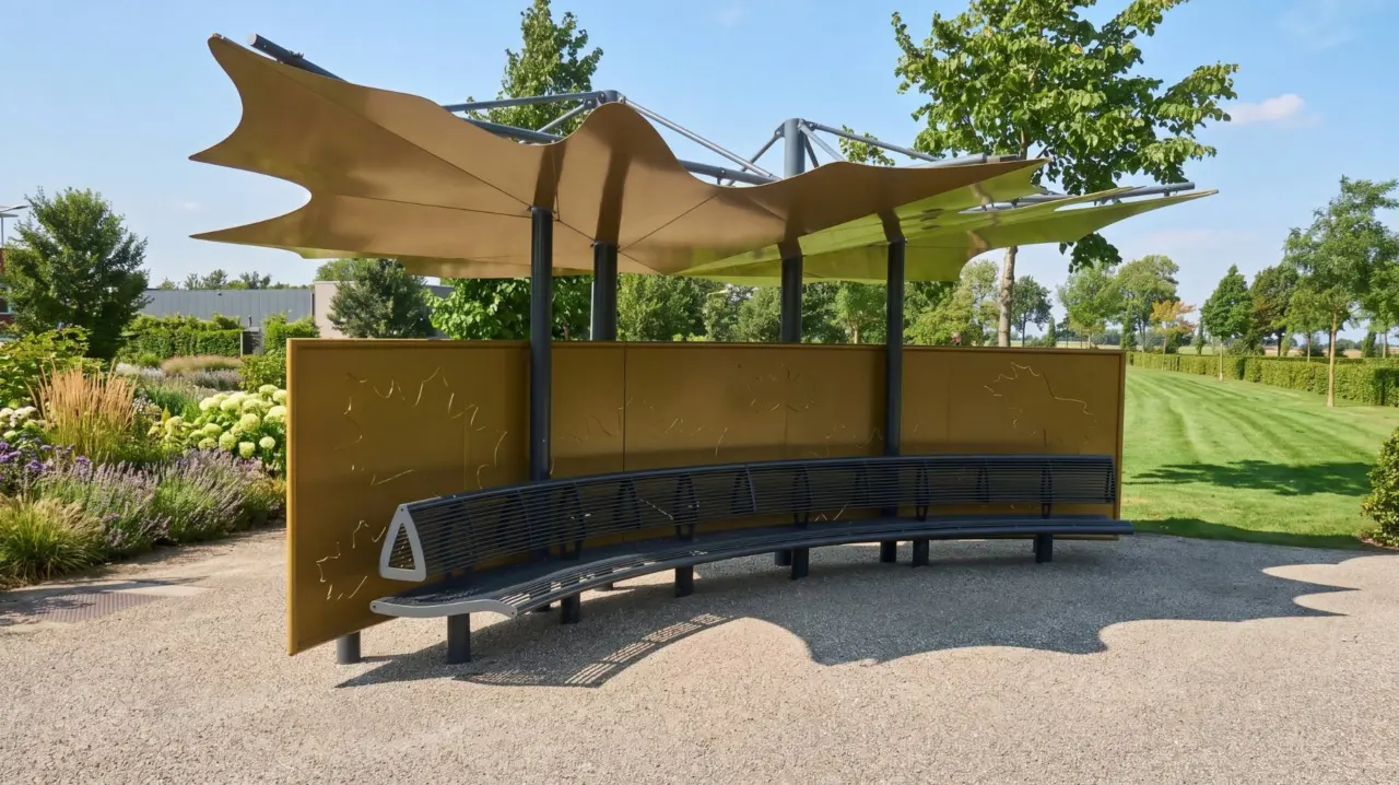 Parkbank Sondermodell Serie Wenters Grijsen 19 Park- und Stadtmobiliar