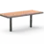 Productrender Cruzado tafel hout Tafel Grijsen onder maaiveld