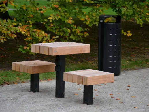 Picknickset Plane Duo voor de openbare ruimte