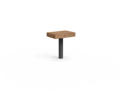 Productrender Plane tafel Duo Grijsen douglas