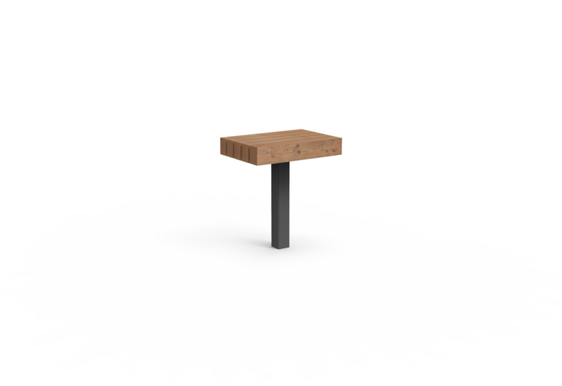 Productrender Plane tafel Duo Grijsen douglas