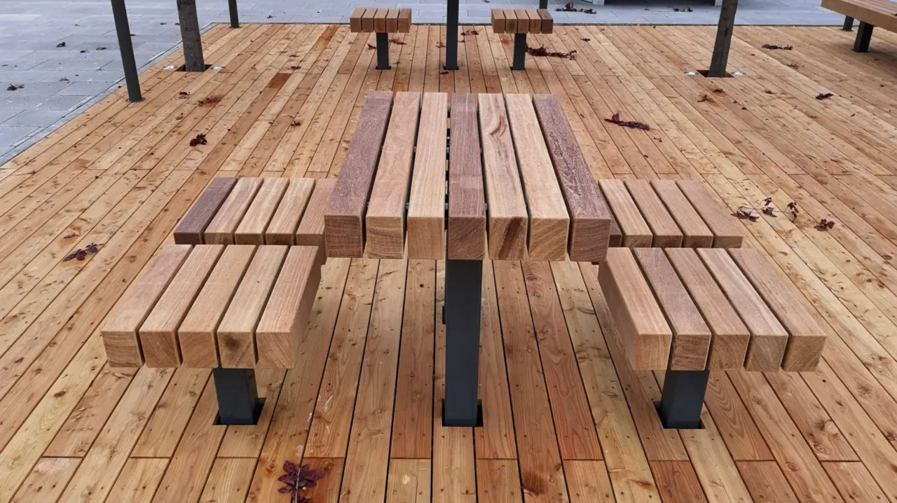 Picknickset Plane Swing voor de openbare ruimte