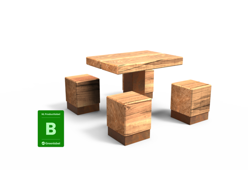 Productrender Pure Eco picknickset I Picknicksets NL Greenlabel Grijsen Label B