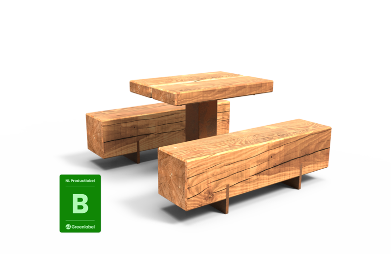 Productrender Pure Eco picknickset III Picknicksets NL Greenlabel Grijsen label B