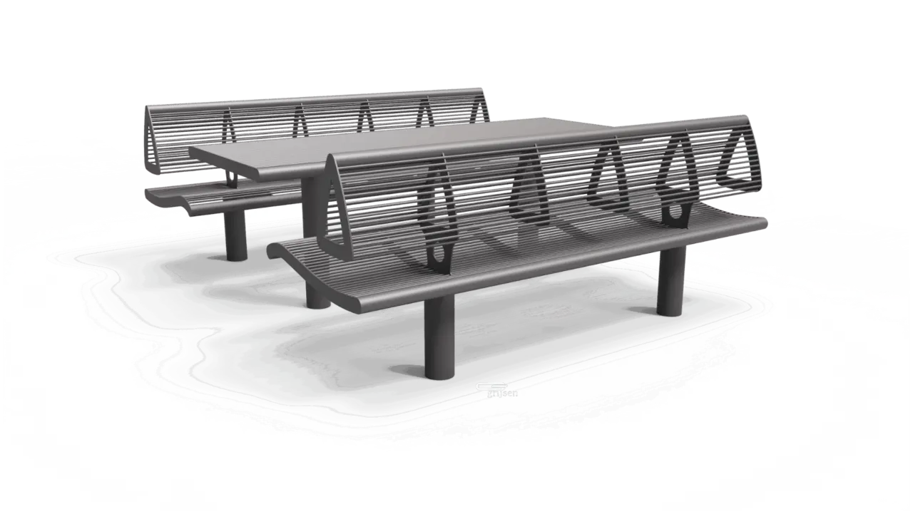 Picknickset Wenters met rugleuningen productrender web