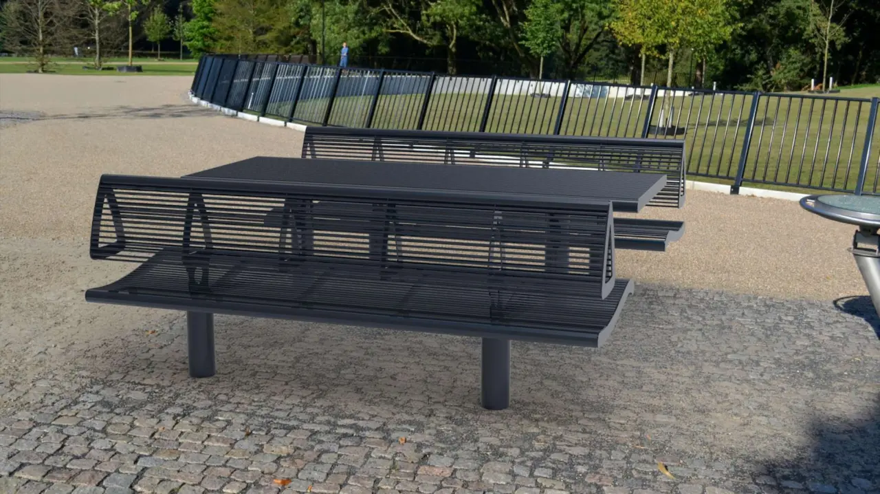 Picknickset Wenters met rugleuning openbare ruimte 6