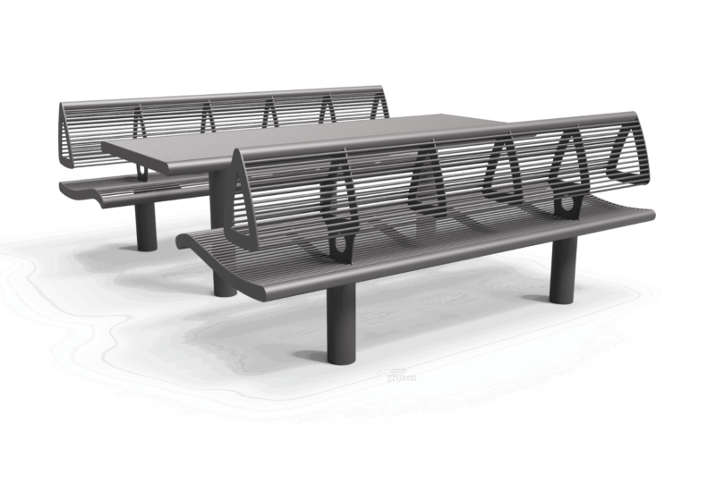 Picknickset Wenters met rugleuningen productrender web