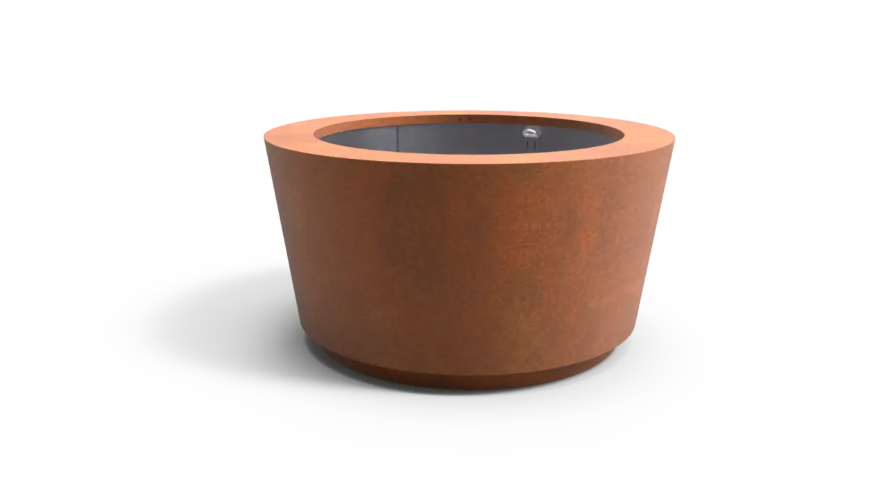 Planten boombak Cone Ø1500 corten productrender