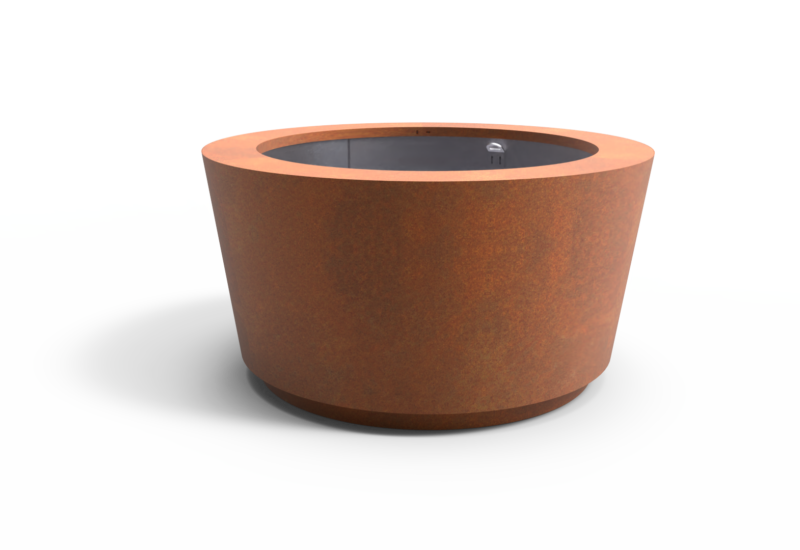 Planten boombak Cone Ø1500 corten productrender