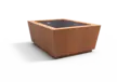 Planten en boombak CUBIC corten 2000x1500 productrender