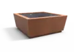 Planten en boombak CUBIC corten 2000 productrender