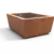 Planten en boombak CUBIC corten 2000x1500 productrender