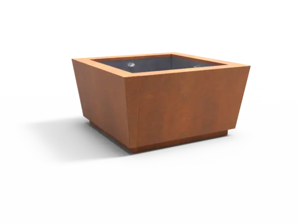 Planten en boombak CUBIC corten 1500 productrender