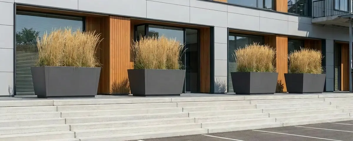 Plantenbak Cubic rvs gepoedercoat