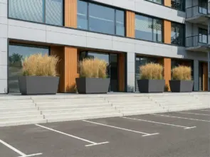 Plantenbak Cubic rvs gepoedercoat