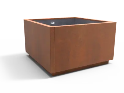 Planten en boombak LINEO corten 1500x1500x900 productrender