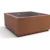 Planten en boombak LINEO corten 2000x2000x900 productrender