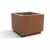Planten en boombak LINEO corten1000x1000x800 productrender