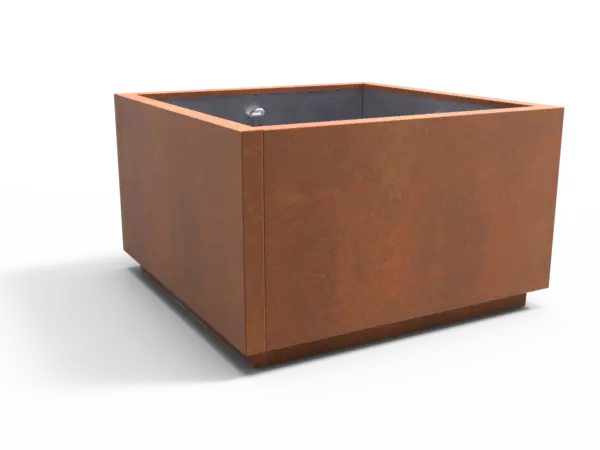 Planten en boombak LINEO corten 1500x1500x900 productrender