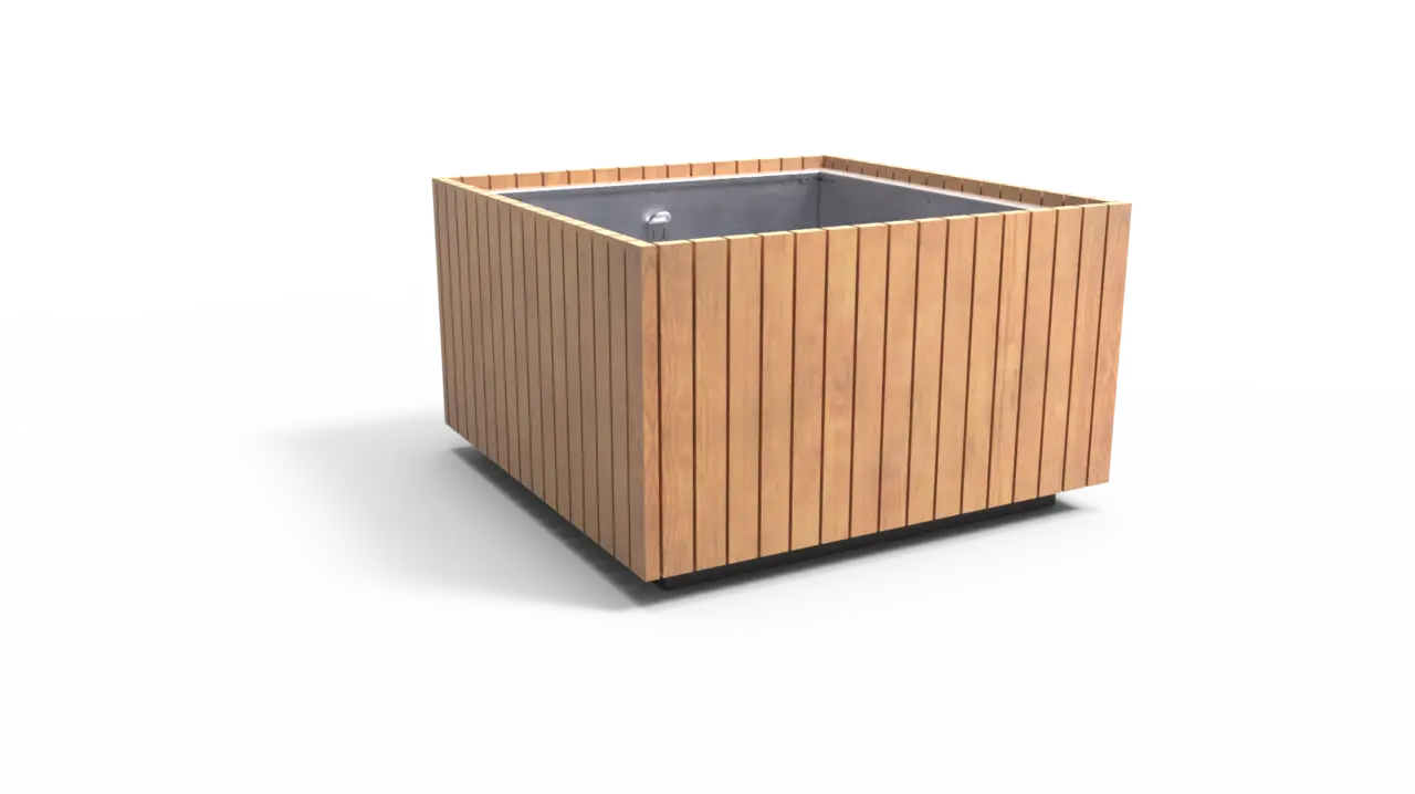 LINEO hout verticaal 1500x1500x900 productrender