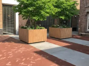 Plantenbak LINEO hout verticaal 1500x1500x900