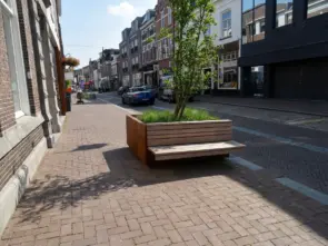 Lineo met zitting corten 2