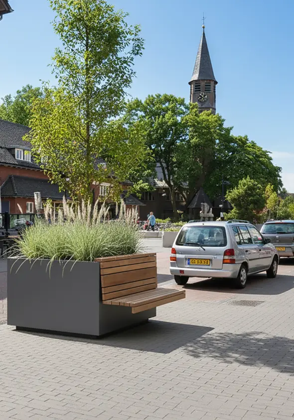 Plantenbak Lineo met zitting