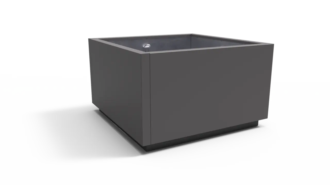 Planten en boombak LINEO 1500x1500x900 staal productrender