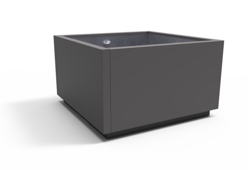 Planten en boombak LINEO 1500x1500x900 staal productrender