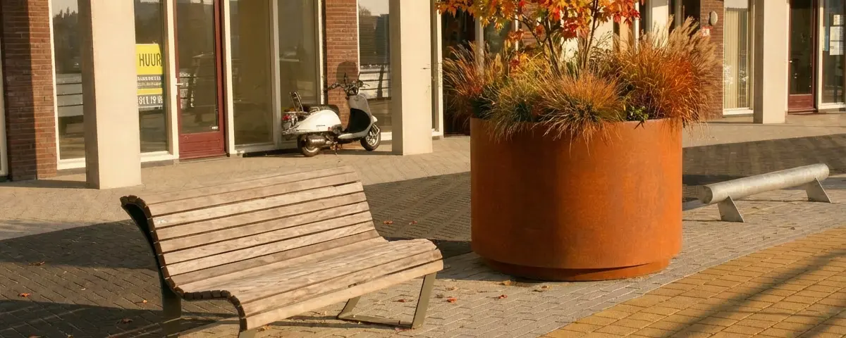Plantenbak Rondo corten