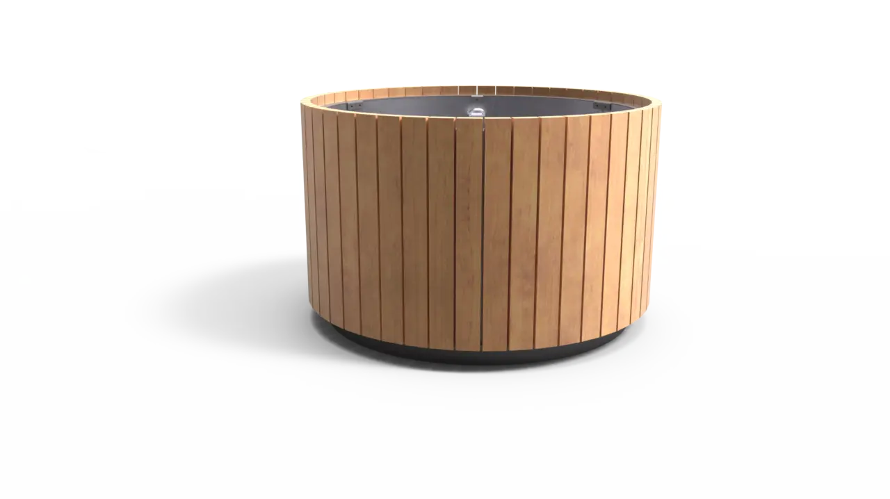 RONDO verticaal hout Ø1500x900 productrender