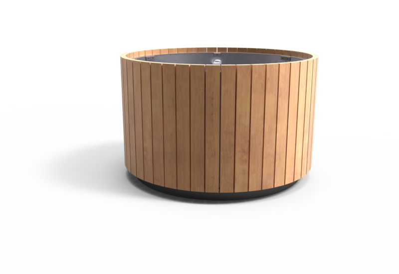RONDO verticaal hout Ø1500x900 productrender