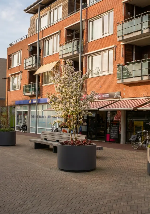 Plantenbak en boombak Rondo staal