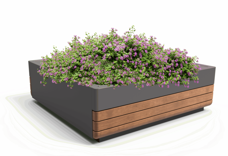 Rendering Tree Pflanzkübel Grijsen