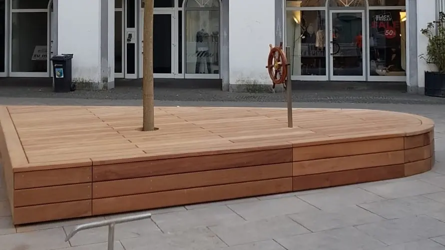 Bootsdeck Bad Oeynhausen Grijsen Stadtmobiliar Podest