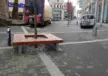 Bochum Baumbank Plane auf Baumrost Grijsen Stadtmobiliar
