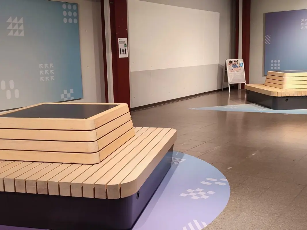 Universität Bielefeld Plane Solid Maßanfertigung 10 Sitzinsel Grijsen Stadtmobiliar