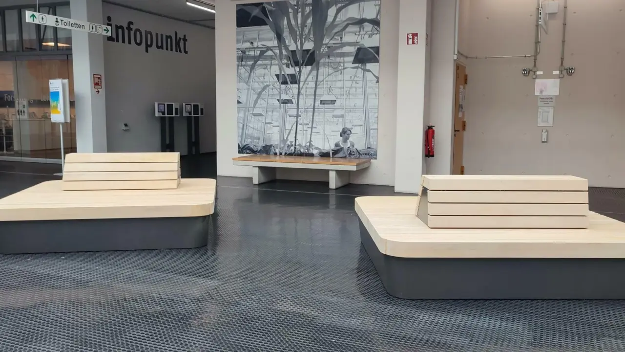 Universiteit Bielefeld Plane Solid maatwerk banken Binnenmeubilair 15