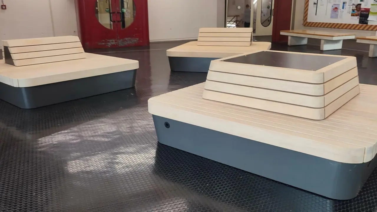 Universiteit Bielefeld Plane Solid maatwerk banken Binnenmeubilair 5