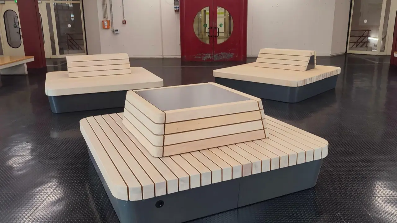 Universiteit Bielefeld Plane Solid maatwerk banken Binnenmeubilair 6