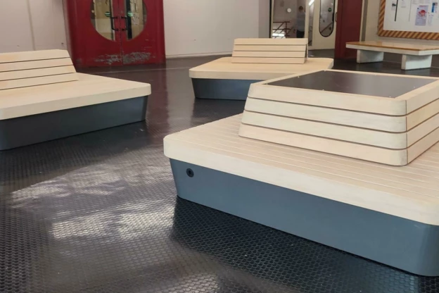 Universiteit Bielefeld Plane Solid maatwerk banken Binnenmeubilair 5