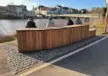Celle Dammaschwiese Sitzbänke Sondermodelle 25 2 Treppenbank Stufenbank Holztribüne Grijsen Stadtmobiliar