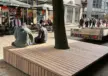 Celle Poststr Zentrum Baumpodest 2, Grijsen Stadtmobiliar