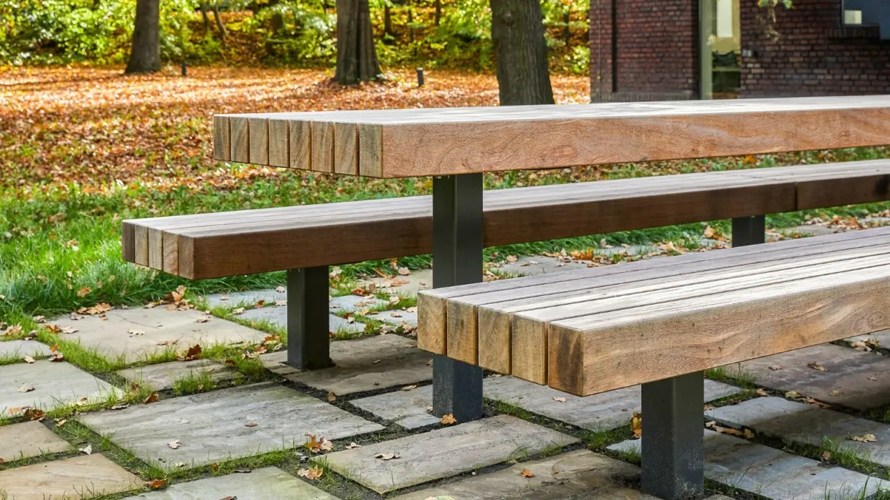 Hans Jürgen Landes Fotografie / Gerber Architekten Dortmund 2 Picknickset Plane Sondermodell Grijsen Stadtmobiliar