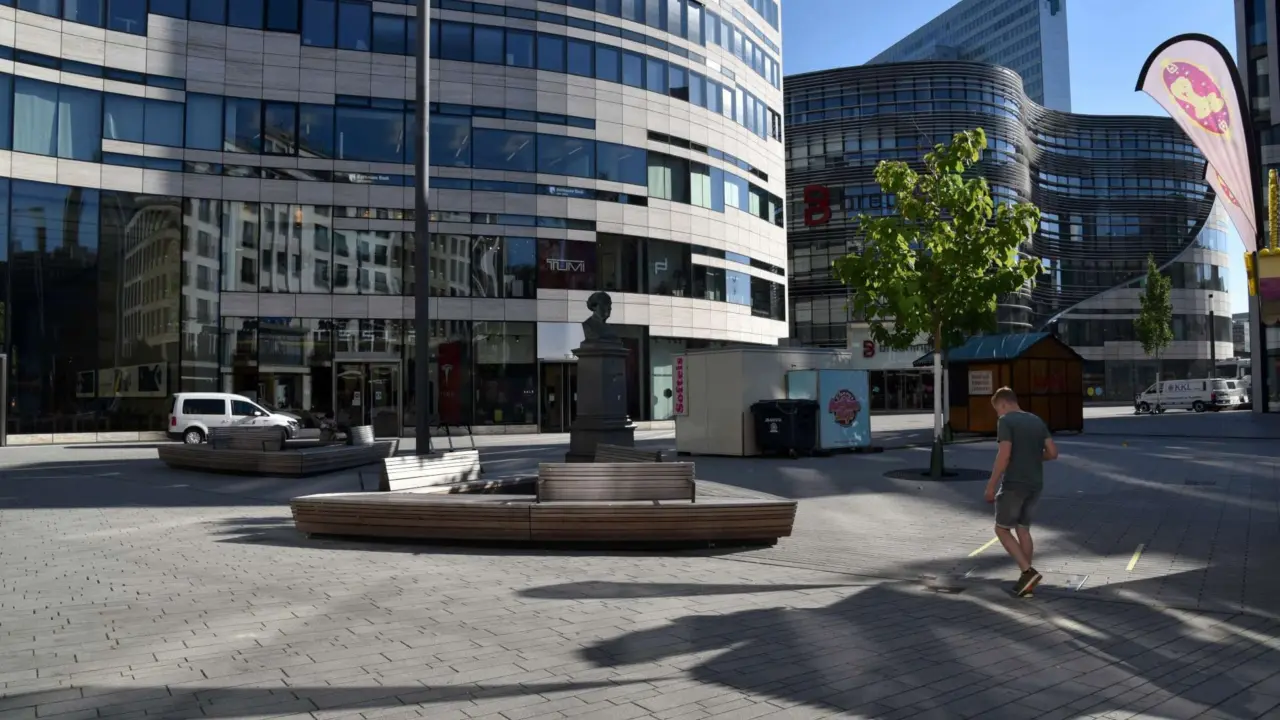 Schadowplatz Düsseldorf ronde boombank 3